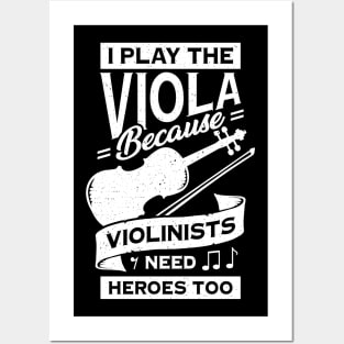 Funny Viola Player Instrument Violist Gift Posters and Art